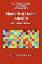 Numerical Linear Algebra.