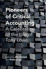 Pioneers of critical accounting : a celebration of the life of Tony Lowe