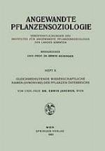 Gleichbedeutende wissenschaftliche Namen (Synonyme) der Pflanzen Österreichs.