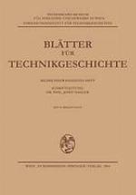 Blätter für Technikgeschichte