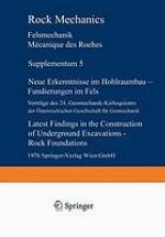 Neue Erkenntnisse im Hohlraumbau : Fundierungen im Fels : Vorträge des 24. Geomechanik-Kolloquiums der Oesterreichischen Gesellschaft für Geomechanik : Salzburg, 2-3. Oktober 1975 = Latest findings in the construction of underground excavations ; rock foundations ; contributions to the 24th geomechanical colloquium of the Austrian Society for geomechanics