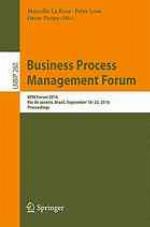 Business process management forum.