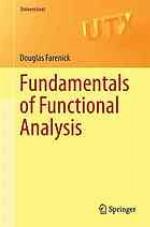Fundamentals of functional analysis.