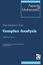Complex Analysis : Proceedings of the International Workshop Wuppertal 1990