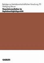 Finanzintermediation im Kapitalmarktgleichgewicht