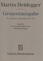 Gesamtausgabe : II Abteilung : Vorlesungen, 1919-1944