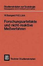 Forschungsartefakte und nicht-reaktive Messverfahren