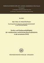 Struktur und Wettbewerbsfähigkeit der westdeutschen und britischen Baumwollindustrie in der erweiterten EWG