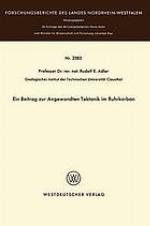 Ein Beitrag zur angewandten Tektonik im Ruhrkarbon