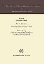 Untersuchung des kautschukelastischen Verhaltens von Polyurethanionomeren