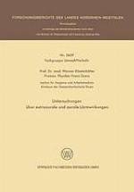 Untersuchungen über extraaurale und aurale Lärmwirkungen