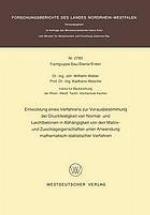 Entwicklung eines Verfahrens zur Vorausbestimmung der Druckfestigkeit von Normal- und Leichtbetonen in Abhängigkeit von den Matrix- und Zuschlageigenschaften unter Anwendung mathematisch-statistischer Verfahren.