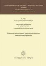 Quantitative Bestimmung der Sekundärionenausbeuten sauerstoffbedeckter Metalle