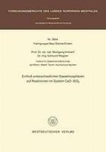 Einfluß unterschiedlicher Gasatmosphären auf Reaktionen im System CaO-SiO2