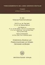 Kristallchemie, strukturen und phasenumwandlungen von silikaten, germanaten und boraten.