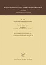 Soziale Sprachvarietäten im niederrheinischen Industriegebiet