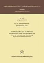 ZUR PHARMAKOTHERAPIE DER ARTHROSEN PHARMAKOLOG. STUDIEN UEBER MOEGLICHKEITEN U. RISIKEN D. MEDIKAMENTOESEN BEEINFLUSSUNG DEGENERATIVER GELENKERKRANKUNGEN