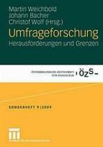 Umfrageforschung Herausforderungen und Grenzen