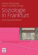 Soziologie in Frankfurt Eine Zwischenbilanz