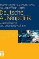 Deutsche Außenpolitik Sicherheit, Wohlfahrt, Institutionen und Normen