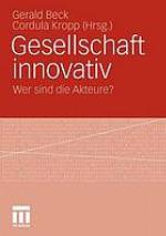 Gesellschaft innovativ Wer sind die Akteure?