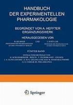 Handbuch der Experimentellen Pharmakologie - Ergänzungswerk : Fünfter Band