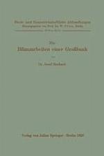 Die Bilanzarbeiten einer Großbank