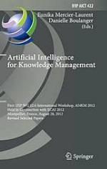 Artificial Intelligence for Knowledge Management: First Ifip Wg 12.6 International Workshop