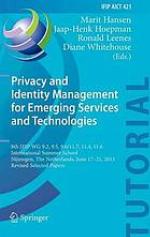 Privacy and identity management for emerging services and technologies : Privacy and identity management for emerging services and technologies