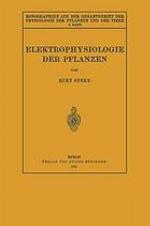 Elektrophysiologie der pflanzen