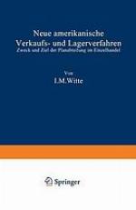 Neue amerikanische Verkaufs- und Lagerverfahren : Zweck und Ziel der Planabteilung im Einzelhandel