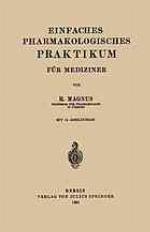 Einfaches pharmakologisches Praktikum für Mediziner.