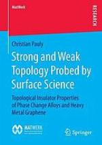 Strong and weak topology probed by surface science topological insulator properties of phase change alloys and heavy metal graphene