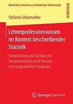 Lehrerprofessionswissen Im Kontext Beschreibender Statistik Entwicklung Und Aufbau Des Testinstruments Best Teacher Mit Ausgewh̃lten Analysen.