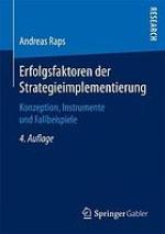 Erfolgsfaktoren der Strategieimplementierung : Konzeption, Instrumente und Fallbeispiele