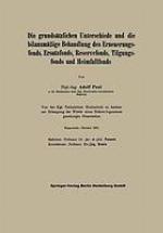 Die grundsätzlichen Unterschiede und die bilanzmäßige Behandlung des Erneuerungsfonds, Ersatzfonds, Reservefonds, Tilgungsfonds und Heimfallfonds