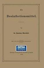 Die desinfectionsmittel.