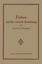 Federn und ihre Schnelle Berechnung