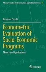Econometric evaluation of socio-economic programs : theory and applications