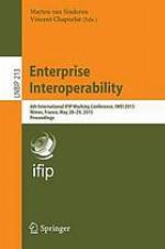 Enterprise interoparability : 6th International IFIP Working Conference, IWEI 2015, Nîmes, France, May 28-29, 2015 ; proceedings