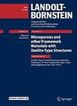 Microporous and other framework materials with Zeolite-Type structures Subvolume H. Zeolite-Type crystal structures and their chemistry : 25 new framework type codes and supplements for vols. B to G