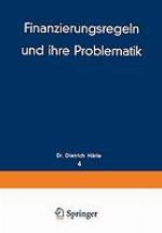 Finanzierungsregeln und ihre Problematik