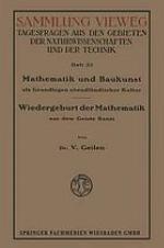 Mathematik und Baukunst als Grundlagen abendländischer Kultur : Wiedergeburt der Mathematik aus dem Geiste Kants