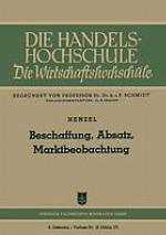 Beschaffung, Absatz, Marktbeobachtung