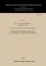 Die Bindung des freien Kalkes und die bei den Trass-Kalk-Reaktionen entstehenden Neubildungen