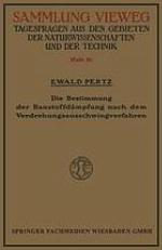 Die Bestimmung der Baustoffdm̃pfung nach dem Verdrehungsausschwingverfahren