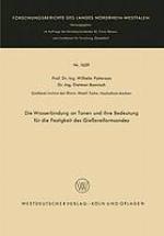 Die Wasserbindung an Tonen und ihre Bedeutung für die Festigkeit des Gießereiformsandes