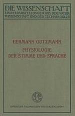 Physiologie der Stimme und Sprache