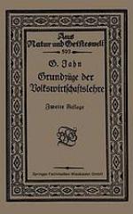 Grundzüge der Volkswirtschaftslehre