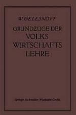 Grundzüge der Volkswirtschaftslehre